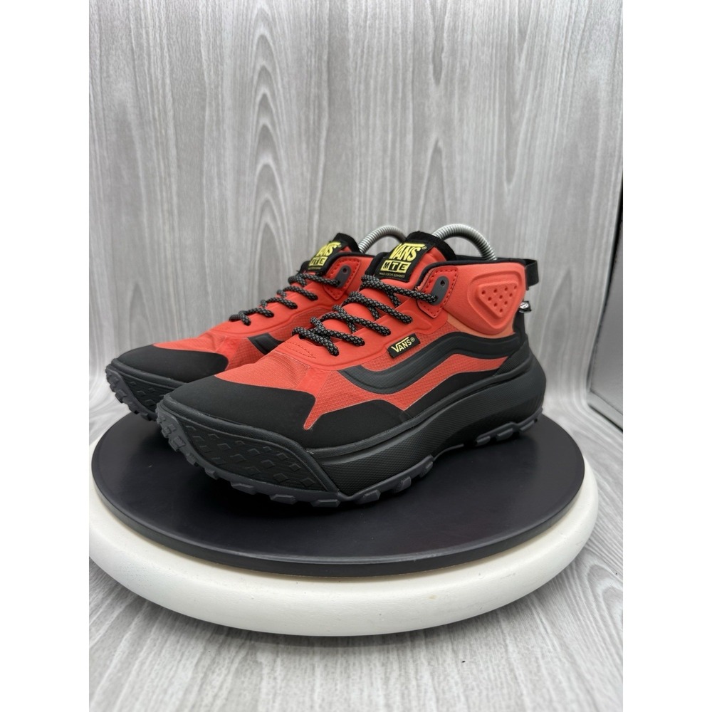 Vans MTE CrossPath Mid Womens Size 8 Black Orange Hiking Sneakers Shoes